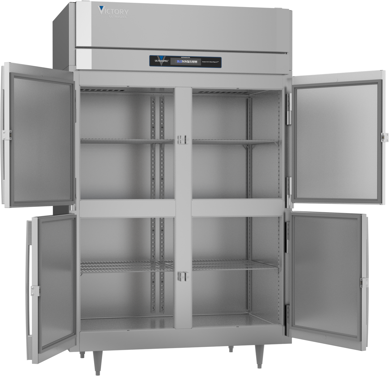 SH1-SEC2ベジット RSA-2D-S1-HD-HC | Ultraspec Half Solid Door Reach-In Refrigerator