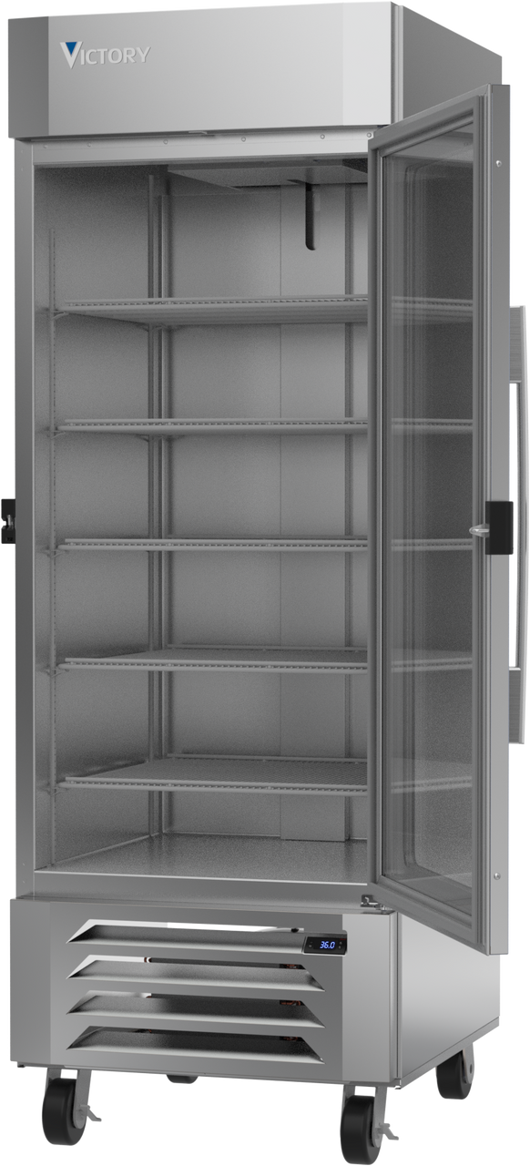 LSR27HC-1-IQ | Glass Door Merchandiser Refrigerator with