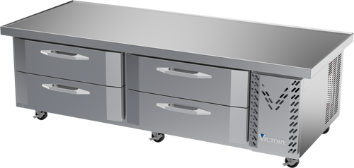 CBR72HC-76 | 72" Chef Base Refrigerator Extended Top