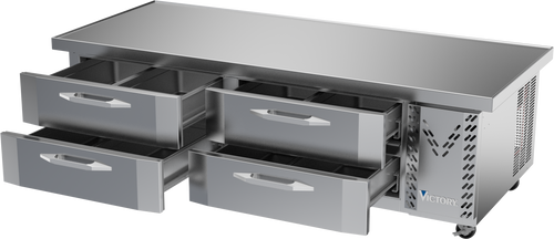 CBR72HC-76 | 72" Chef Base Refrigerator Extended Top