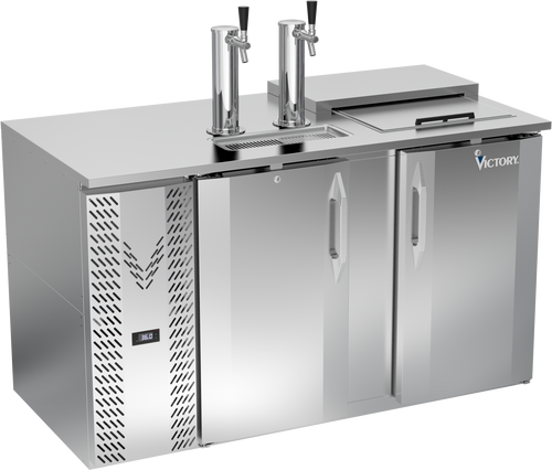 VDD58HC-C-S | 58" Direct Draw Dispenser / Club Top in Stainless Steel