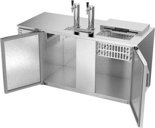 VDD68HC-C-S | 68" Direct Draw Dispenser / Club Top in Stainless Steel