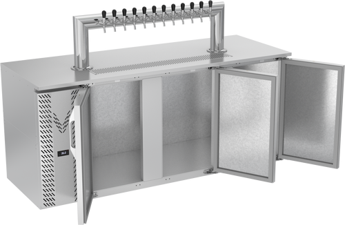 VDD78HC-S-12T | 78" Direct Draw Dispenser / 12 Tap Tower in Stainless Steel