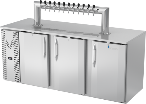 VDD78HC-S-12T | 78" Direct Draw Dispenser / 12 Tap Tower in Stainless Steel
