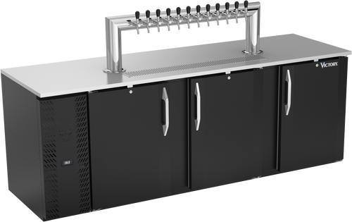 VDD94HC-B-12T | 94" Direct Draw Dispenser / 12 Tap Tower in Black