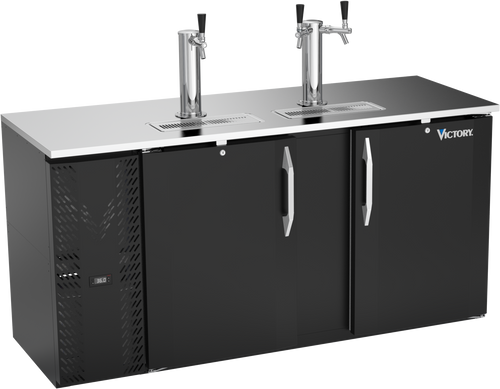 VDDN68HC-B | 68" Direct Draw Dispenser in Black