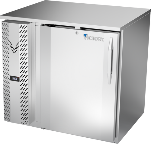 VBB36HC-F-S | 36" Solid Door Food Rated Back Bar in Stainless Steel