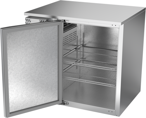 VBB36HC-S | 36" Solid Door Back Bar in Stainless Steel