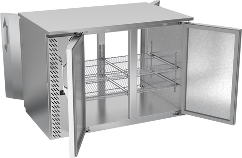VBB48HC-PT-S | 48" Solid Doors Pass-thru Back Bar in Stainless Steel