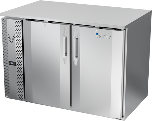 VBB48HC-S | 48" Solid Doors Back Bar in Stainless Steel