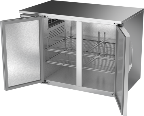 VBB48HC-S | 48" Solid Doors Back Bar in Stainless Steel