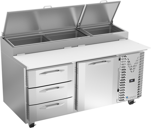 VPPD67HC-3 | 67" Pizza Prep Table