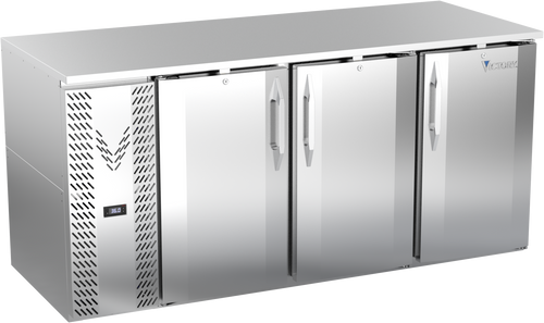 VBB72HC-S | 72" Solid Doors Back Bar in Stainless Steel