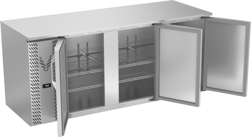 VBB78HC-F-S | 78" Solid Doors Food Rated Back Bar in Stainless Steel