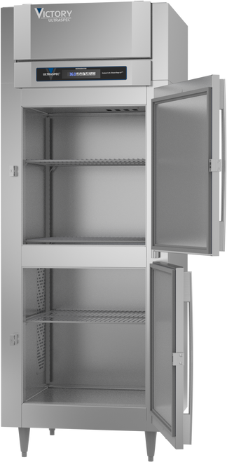 RS-1D-S1-EW-HD-HC | Ultraspec Extra Wide Half Solid Door Reach-In Refrigerator