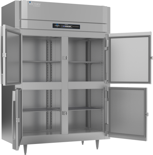 RS-2N-S1-HD-HC | Ultraspec Extra Wide Narrow Depth Half Solid Door Reach-In Refrigerator RS-2N-S1-HD-HC | Ultraspec Extra Wide Narrow Depth Half Solid Door Reach-In Refrigerator