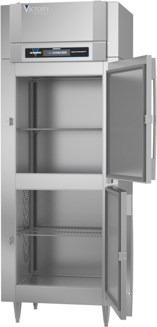 RSA-1N-S1-HD-HC | Ultraspec Extra Wide Narrow Depth Half Solid Door Reach-In Refrigerator RSA-1N-S1-HD-HC | Ultraspec Extra Wide Narrow Depth Half Solid Door Reach-In Refrigerator