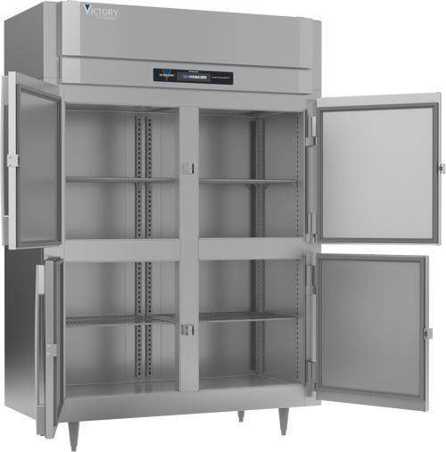 RSA-2N-S1-HD-HC | Ultraspec Extra Wide Narrow Depth Half Solid Door Reach-In Refrigerator RSA-2N-S1-HD-HC | Ultraspec Extra Wide Narrow Depth Half Solid Door Reach-In Refrigerator