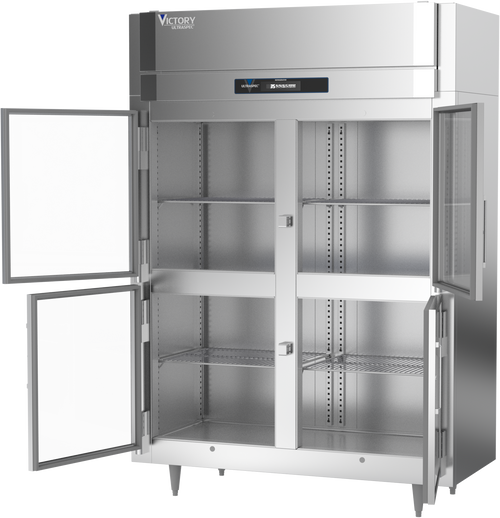 RSA-2N-S1-HG-HC | Ultraspec Extra Wide Narrow Depth Half Glass Door Reach-In Refrigerator RSA-2N-S1-HG-HC | Ultraspec Extra Wide Narrow Depth Half Glass Door Reach-In Refrigerator