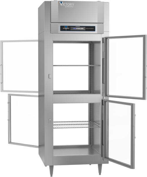 RSA-1D-S1-EW-PT-HG-HC | Ultraspec Extra Wide Pass-Thru Half Glass Door Refrigerator RSA-1D-S1-EW-PT-HG-HC | Ultraspec Extra Wide Pass-Thru Half Glass Door Refrigerator