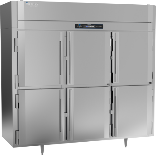 RSA-3D-S1-EW-PT-HD-HC | Ultraspec Extra Wide Pass-Thru Half Solid Door Refrigerator
