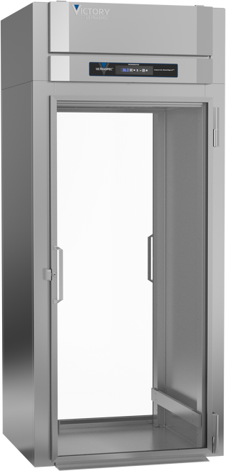 RISA-1D-S1-PT-G-HC | Ultraspec Glass Door Roll-Thru Refrigerator