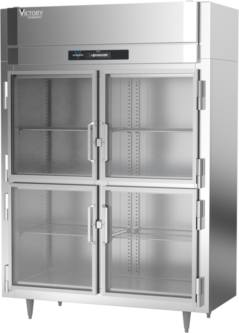 FS-2N-S1-HG-HC | Ultraspec Extra Wide Narrow Depth Half Glass Door Reach-In Freezer