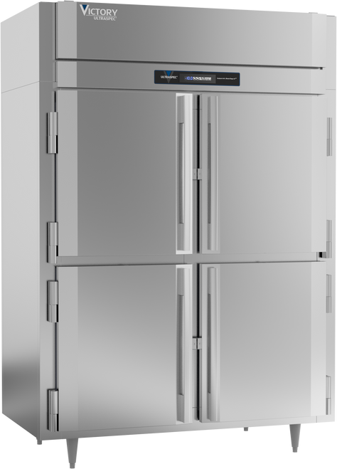 FS-2D-S1-EW-PT-HD-HC | Ultraspec Extra Wide Pass-Thru Half Solid Door Freezer
