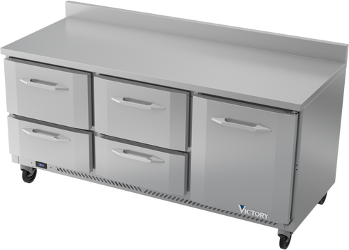 VWRD72HC-4 | 72" Worktop Refrigerator VWRD72HC-4 | 72" Worktop Refrigerator