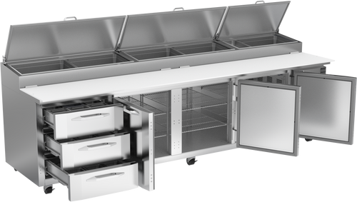 VPPD119HC-3 | 119" Pizza Prep Table