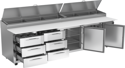 VPPD119HC-6T | 119" Pizza Prep Table VPPD119HC-6T | 119" Pizza Prep Table