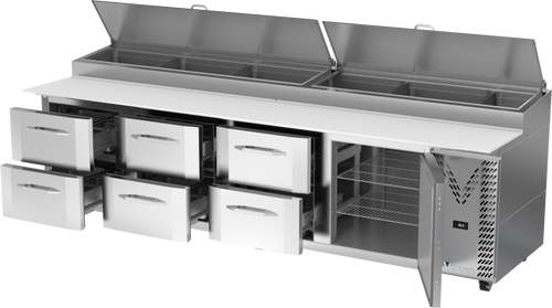 VPPD119HC-6 | 119" Pizza Prep Table VPPD119HC-6 | 119" Pizza Prep Table