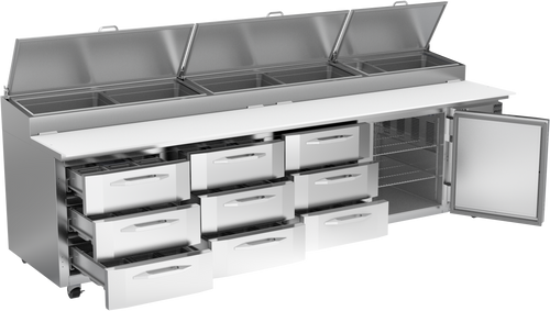 VPPD119HC-9 | 119" Pizza Prep Table