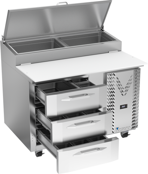 VPPD46HC-3 | 46" Pizza Prep Table