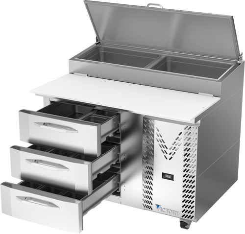 VPPD46HC-3 | 46" Pizza Prep Table