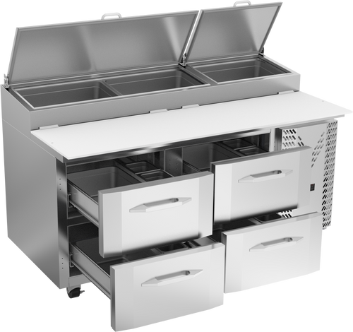 VPPD67HC-4 | 67" Pizza Prep Table