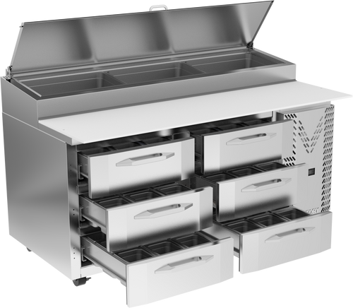 VPPD67HC-6 | 67" Pizza Prep Table VPPD67HC-6 | 67" Pizza Prep Table