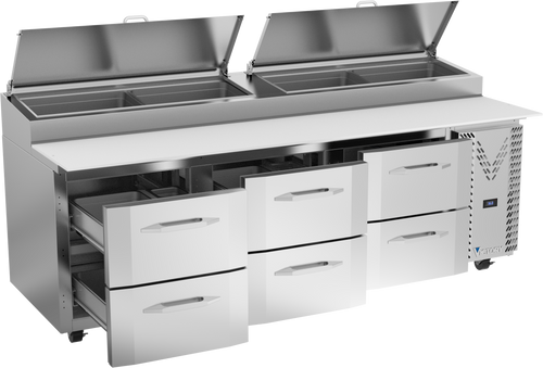 VPPD93HC-6 | 93" Pizza Prep Table VPPD93HC-6 | 93" Pizza Prep Table