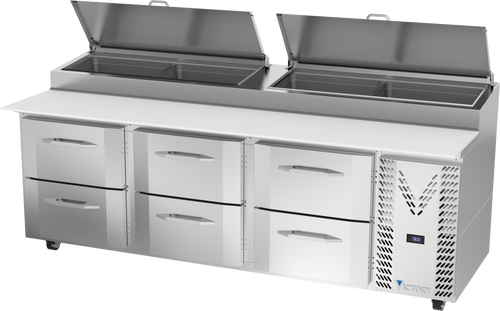 VPPD93HC-6 | 93" Pizza Prep Table VPPD93HC-6 | 93" Pizza Prep Table