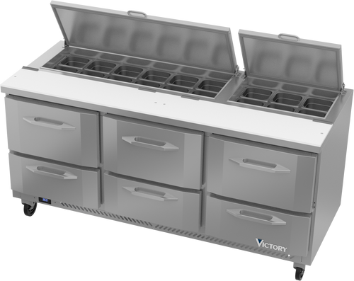 VSPD72HC-18-6 | 72" Sandwich Prep Table VSPD72HC-18-6 | 72" Sandwich Prep Table