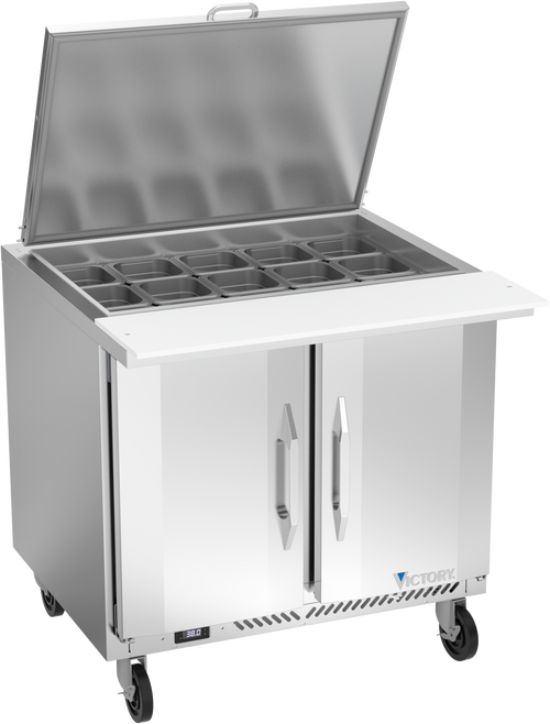 VSP36HC-15B | 36" Sandwich Prep Table with Mega Top