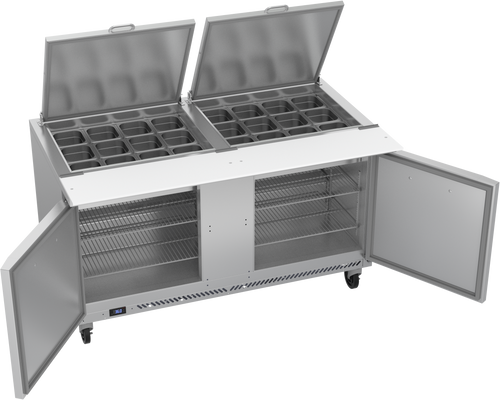VSP60HC-24B | 60" Sandwich Prep Table with Mega Top VSP60HC-24B | 60" Sandwich Prep Table with Mega Top