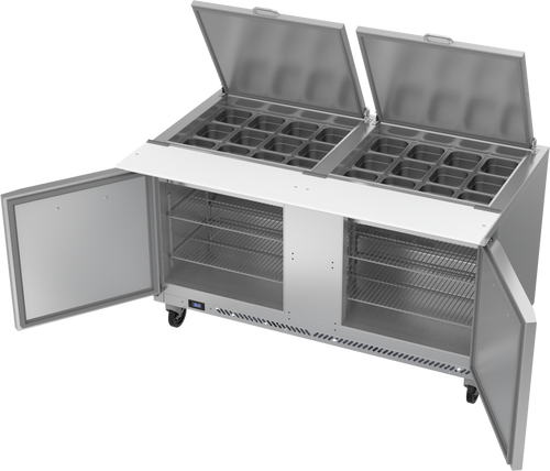 VSP60HC-24B | 60" Sandwich Prep Table with Mega Top VSP60HC-24B | 60" Sandwich Prep Table with Mega Top