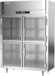 RS-2N-S1-HG-HC | Ultraspec Extra Wide Narrow Depth Half Solid Door Reach-In Refrigerator
