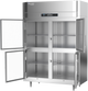 RS-2N-S1-HG-HC | Ultraspec Extra Wide Narrow Depth Half Solid Door Reach-In Refrigerator