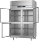 RSA-2D-S1-HG-HC | Ultraspec Half Glass Reach-In Refrigerator