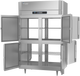 RSA-2D-S1-PT-HD-HC | Ultraspec Half Solid Door Pass-Thru Refrigerator