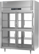 FS-2D-S1-EW-PT-HG-HC | Ultraspec Extra Wide Pass-Thru Half Glass Door Freezer