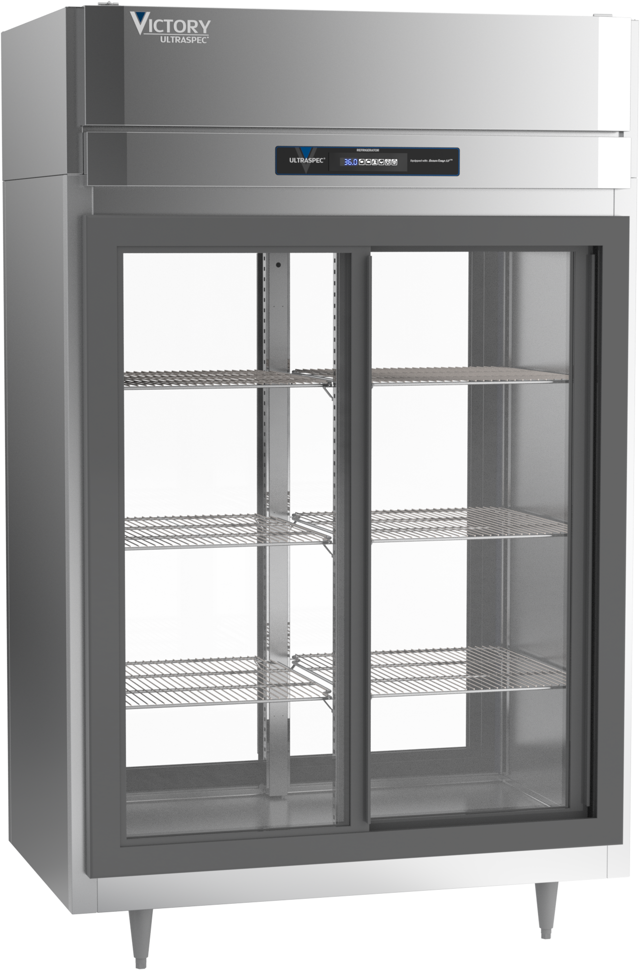DRS-2D-S1-PT-LD-HC | Ultraspec Sliding Glass Pass-Thru Doors 
