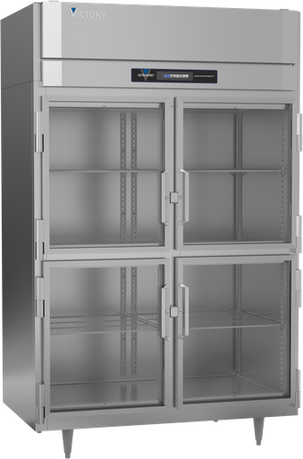 Victory FS-2D-S1-HG-HC — Reach-In Freezer with 2 Glass Doors, 52.13"W x 33.13"D x 78.25"H, 44.6 cu ft